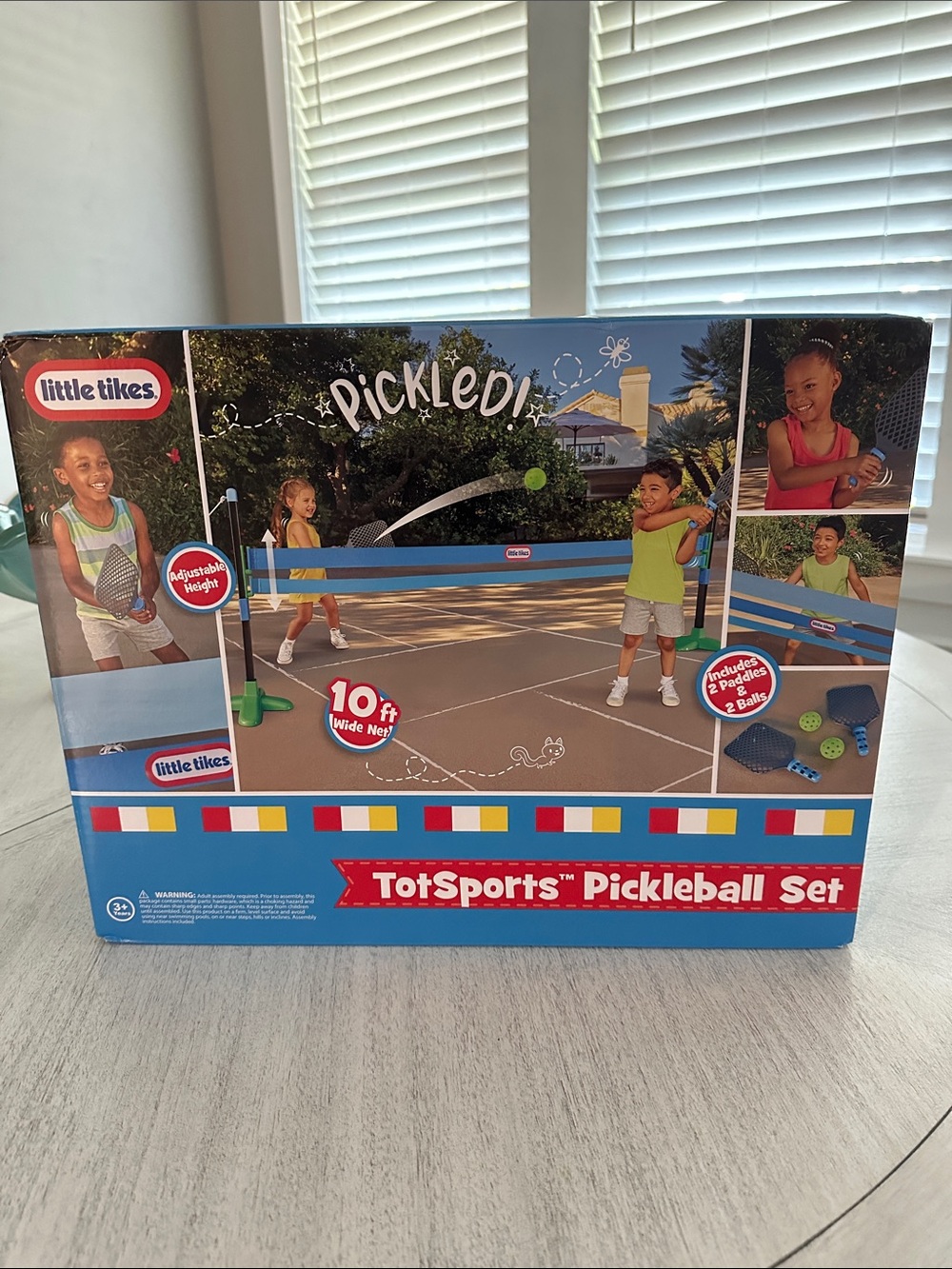 Little Tikes TotSports Pickleball Set - Blue/Green